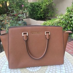 Michael Kors Brown Leather Handbag